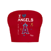 Los Angeles Angels I Heart Angels Crop Tube Top