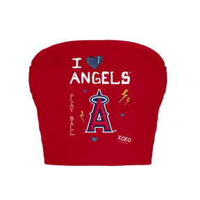 Los Angeles Angels I Heart Angels Crop Tube Top