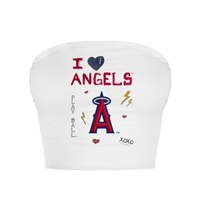 Los Angeles Angels I Heart Angels Crop Tube Top