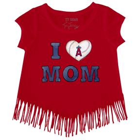 Los Angeles Angels I Love Mom Fringe Tee