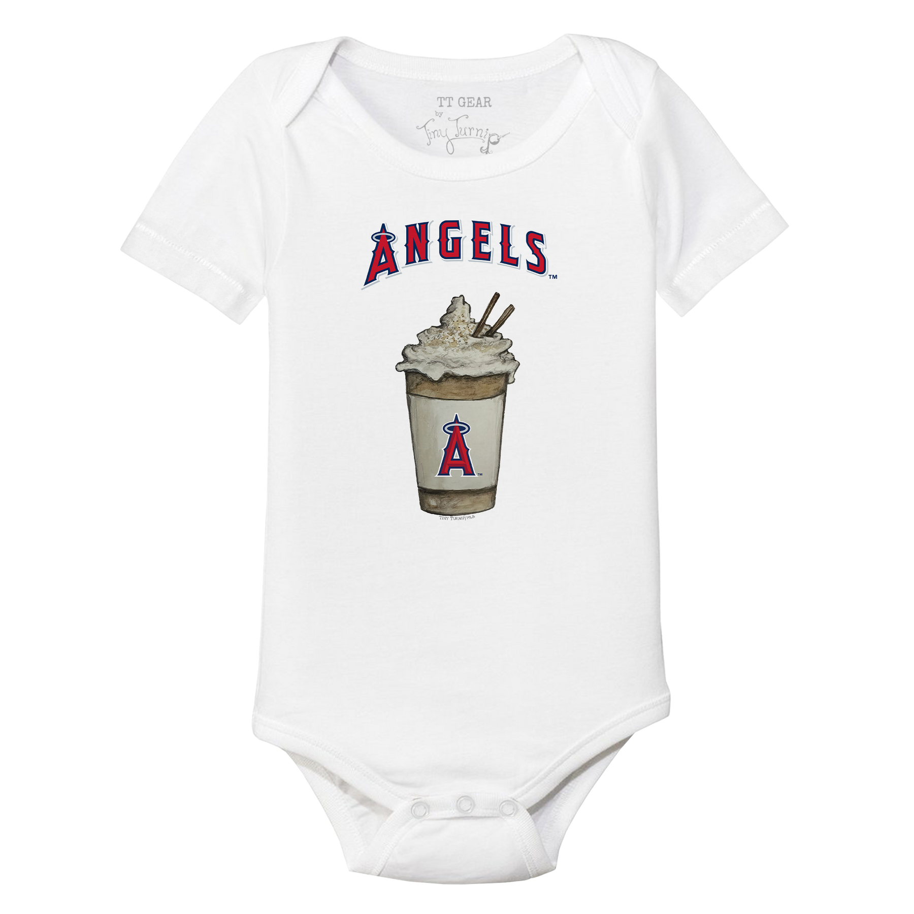 Los Angeles Angels Latte Short Sleeve Snapper