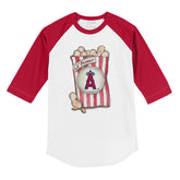 Los Angeles Angels Lil' Peanut 3/4 Red Sleeve Raglan