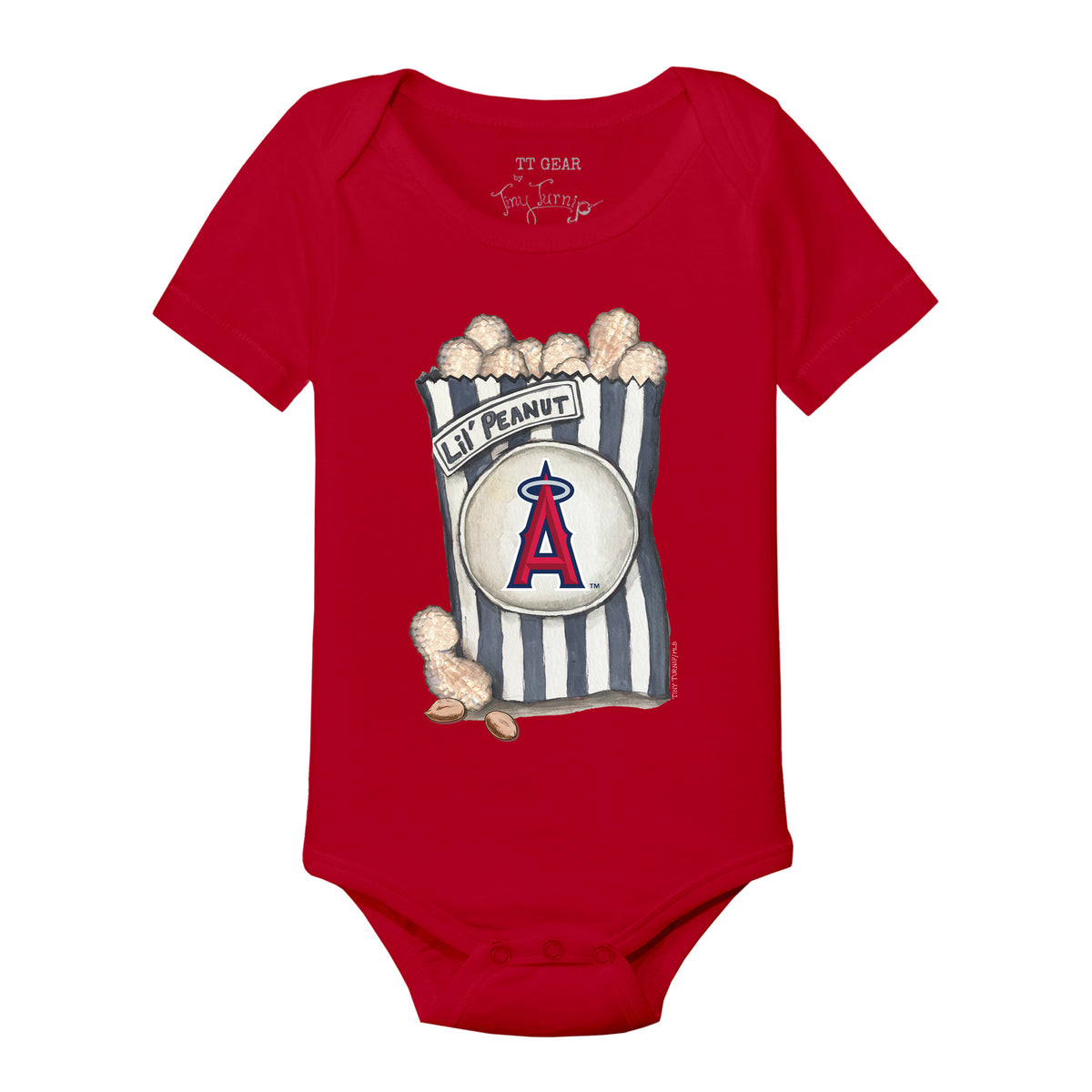 Los Angeles Angels Lil' Peanut Short Sleeve Snapper