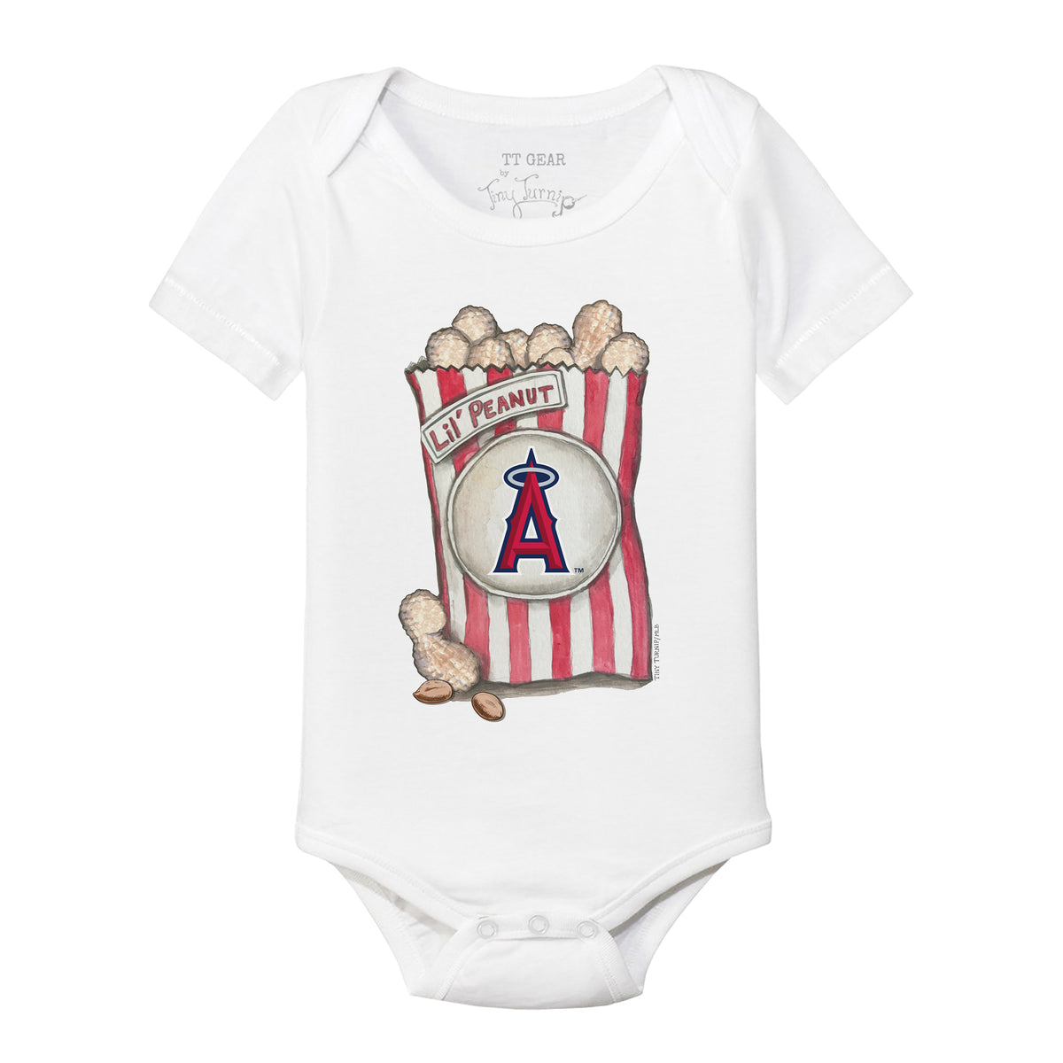 Los Angeles Angels Lil' Peanut Short Sleeve Snapper