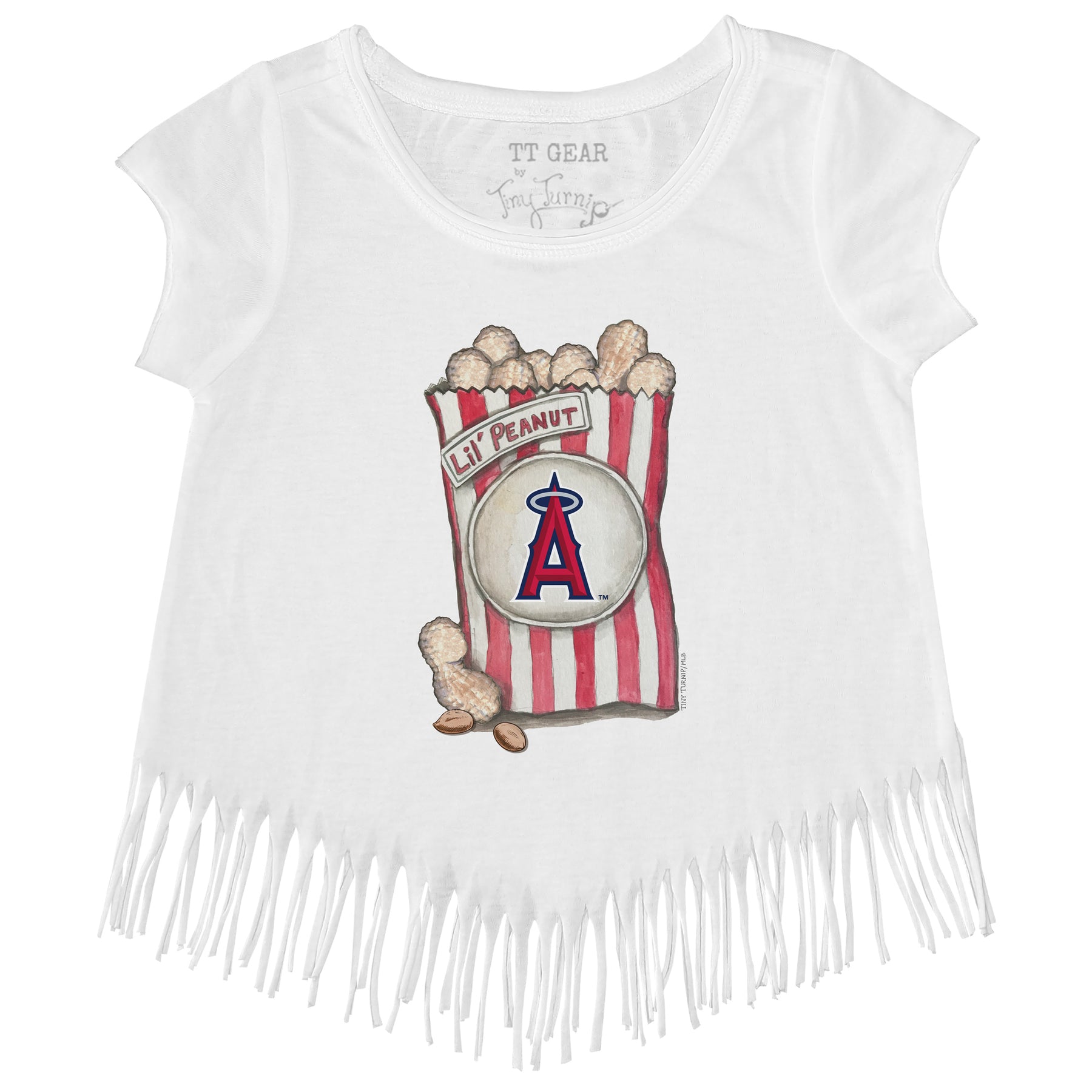 Los Angeles Angels Lil' Peanut Fringe Tee