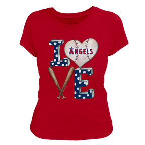 Los Angeles Angels Baseball LOVE Tee Shirt