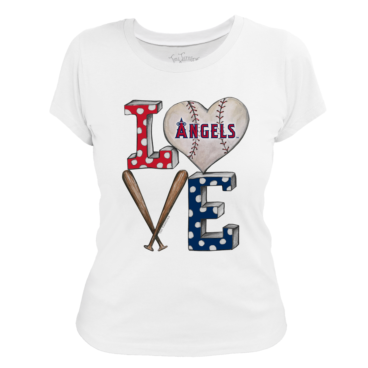 Los Angeles Angels Baseball LOVE Tee Shirt