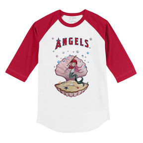 Los Angeles Angels Mermaid 3/4 Red Sleeve Raglan