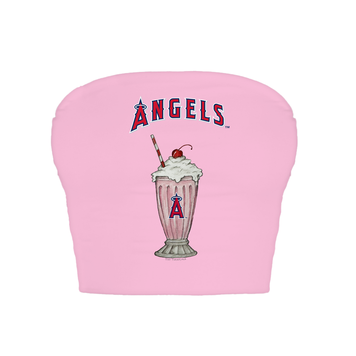 Los Angeles Angels Milkshake Crop Tube Top