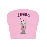 Los Angeles Angels Milkshake Crop Tube Top