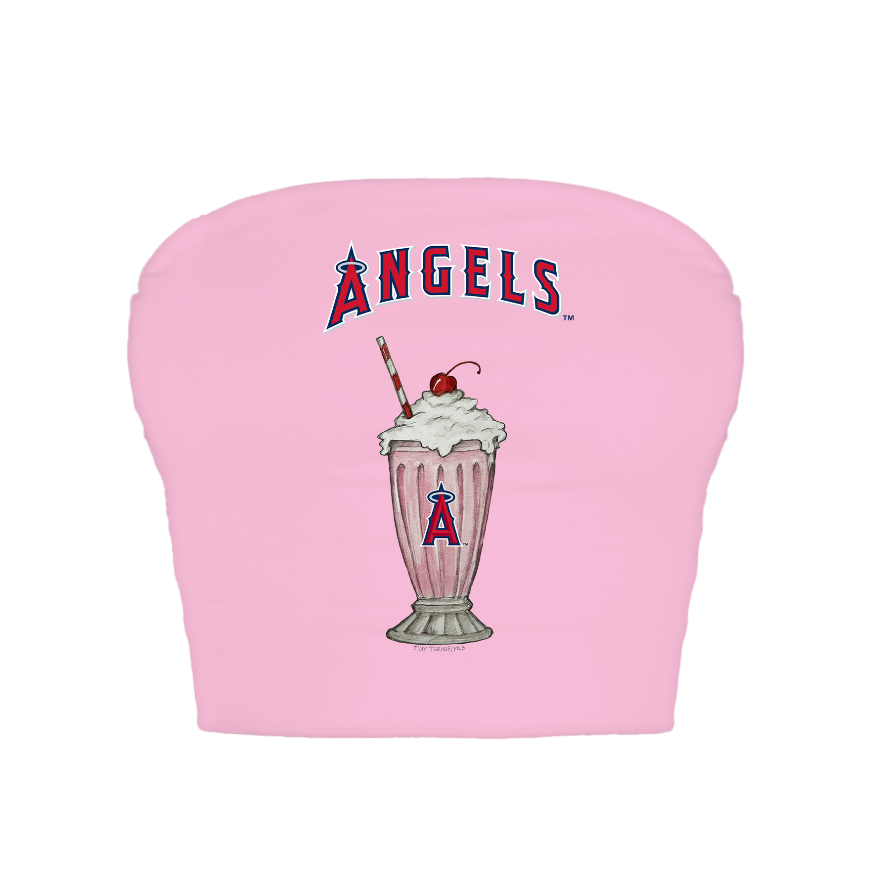 Los Angeles Angels Milkshake Crop Tube Top
