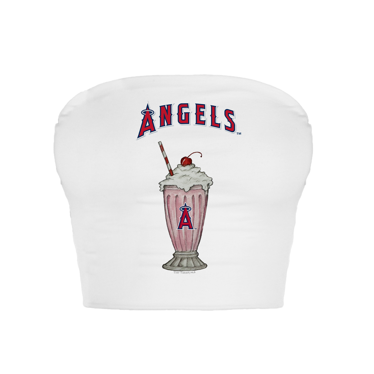 Los Angeles Angels Milkshake Crop Tube Top