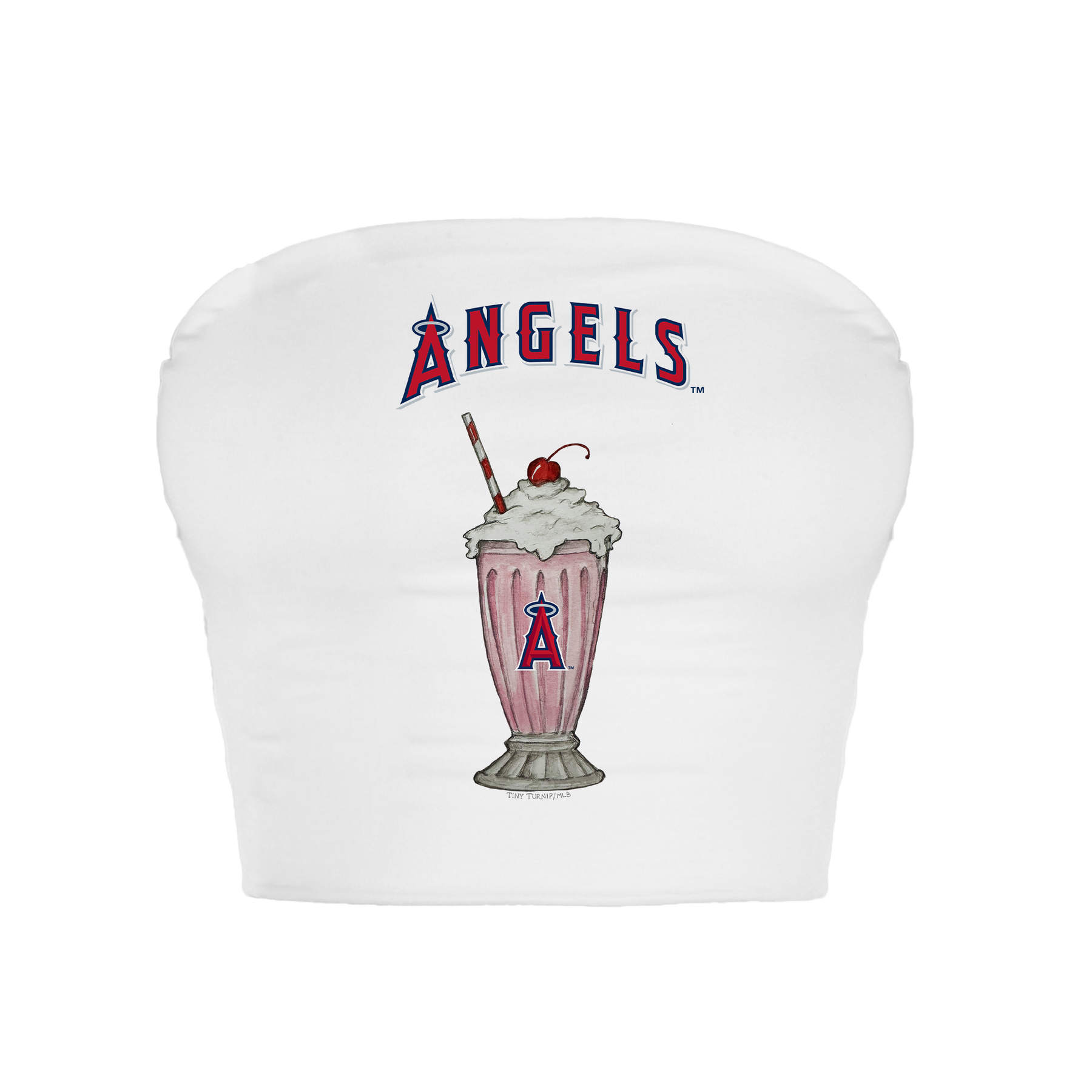 Los Angeles Angels Milkshake Crop Tube Top