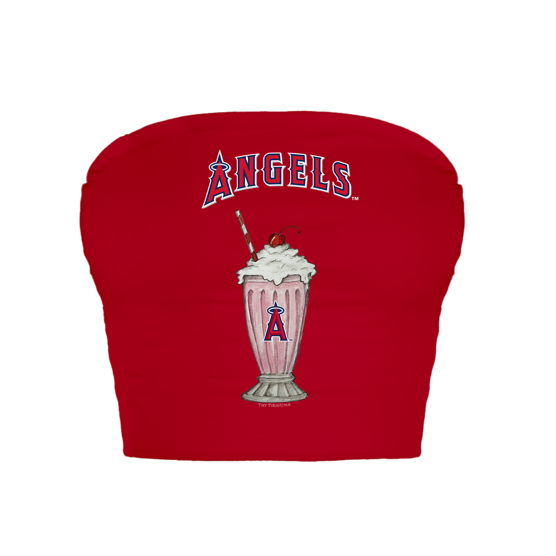 Los Angeles Angels Milkshake Crop Tube Top
