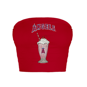 Los Angeles Angels Milkshake Crop Tube Top
