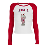 Los Angeles Angels Milkshake Roxy Raglan Long Sleeve