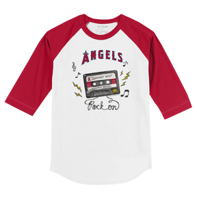 Los Angeles Angels Mixtape 3/4 Red Sleeve Raglan