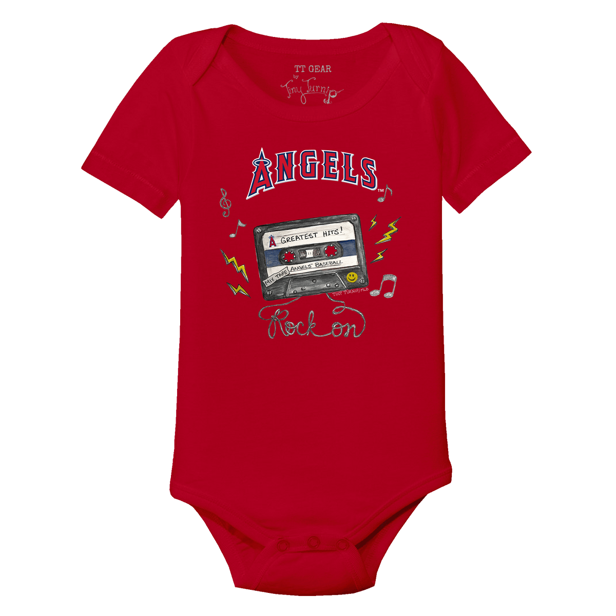 Los Angeles Angels Mixtape Short Sleeve Snapper - Tiny Turnip