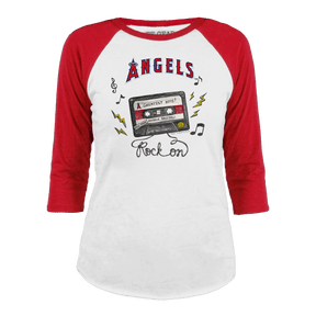 Los Angeles Angels Mixtape 3/4 Red Sleeve Raglan
