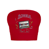 Los Angeles Angels Mixtape Crop Tube Top