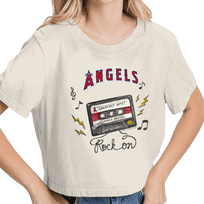Los Angeles Angels Mixtape Vintage Crop Tee