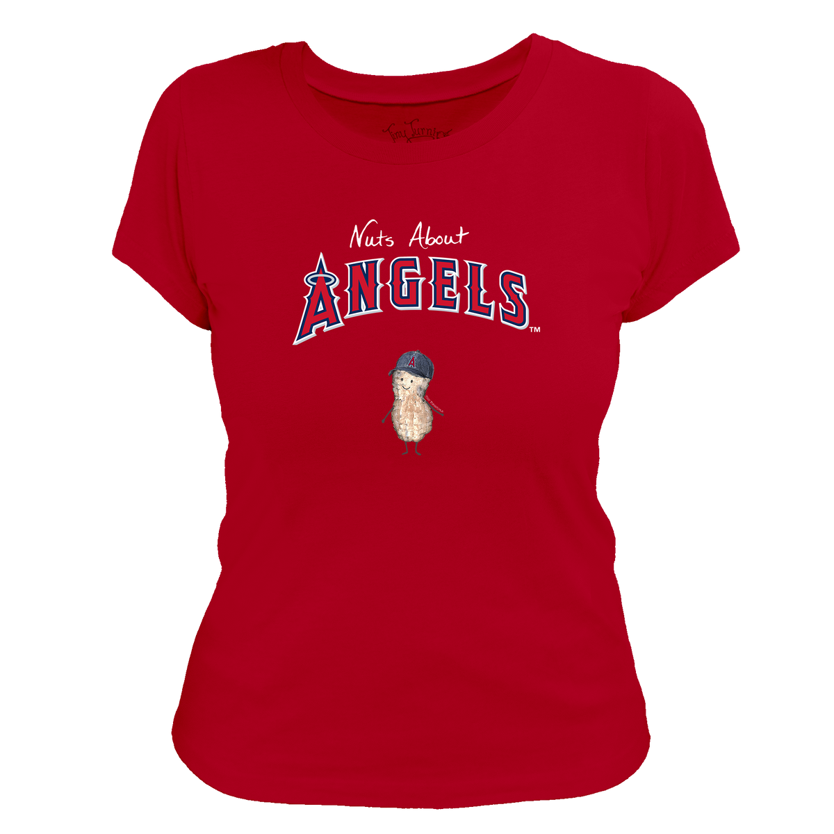 Los Angeles Angels Nuts About Angels Women's Tee Shirt - Tiny Turnip