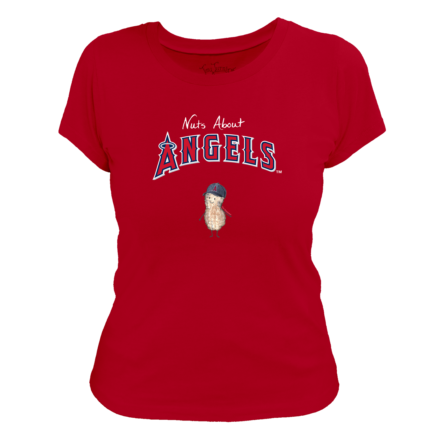 Los Angeles Angels Nuts About Angels Women's Tee Shirt - Tiny Turnip