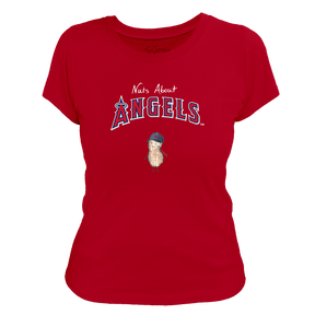 Los Angeles Angels Nuts About Angels Women's Tee Shirt - Tiny Turnip