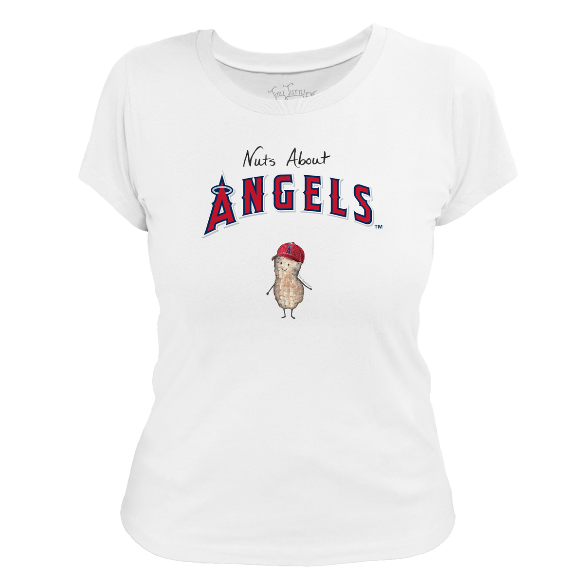 Los Angeles Angels Nuts About Angels Women's Tee Shirt - Tiny Turnip