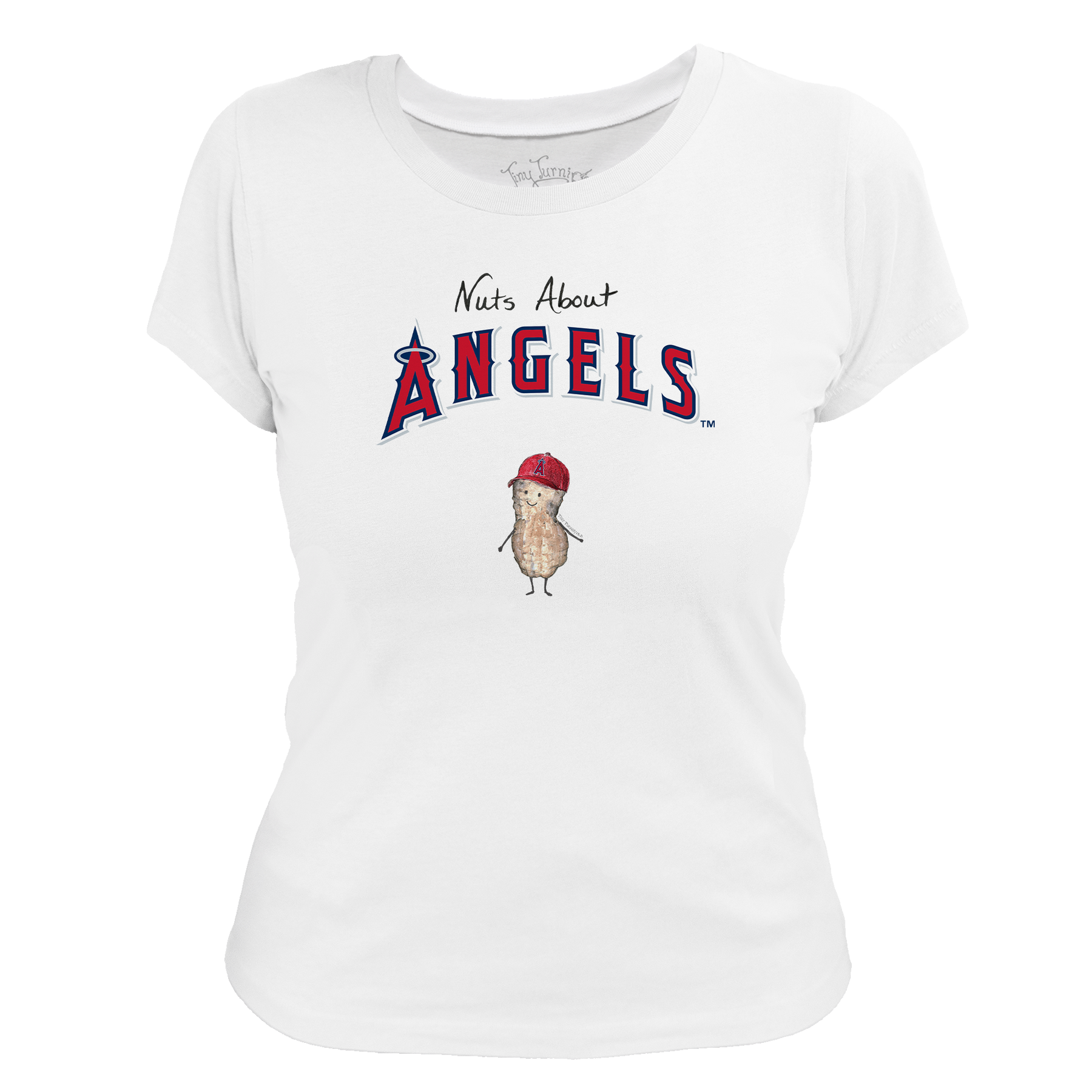 Los Angeles Angels Nuts About Angels Women's Tee Shirt - Tiny Turnip