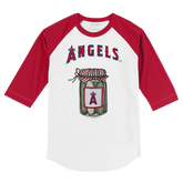 Los Angeles Angels Pickle Jar 3/4 Red Sleeve Raglan