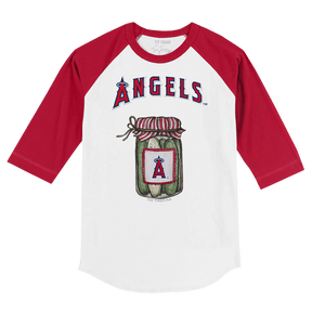 Los Angeles Angels Pickle Jar 3/4 Red Sleeve Raglan
