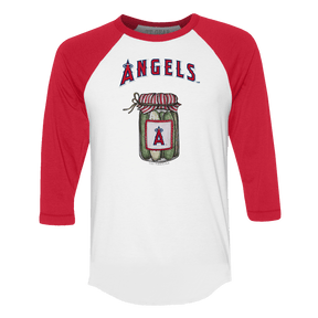 Los Angeles Angels Pickle Jar 3/4 Red Sleeve Raglan