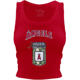 Los Angeles Angels Pickle Jar Crop Tank