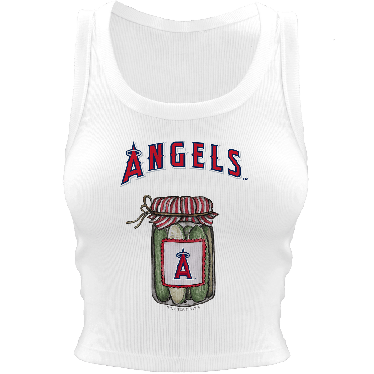Los Angeles Angels Pickle Jar Crop Tank