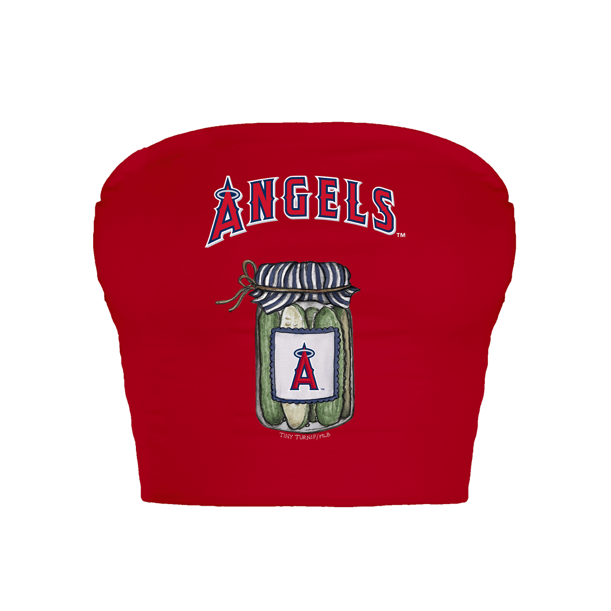 Los Angeles Angels Pickle Jar Crop Tube Top