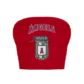 Los Angeles Angels Pickle Jar Crop Tube Top