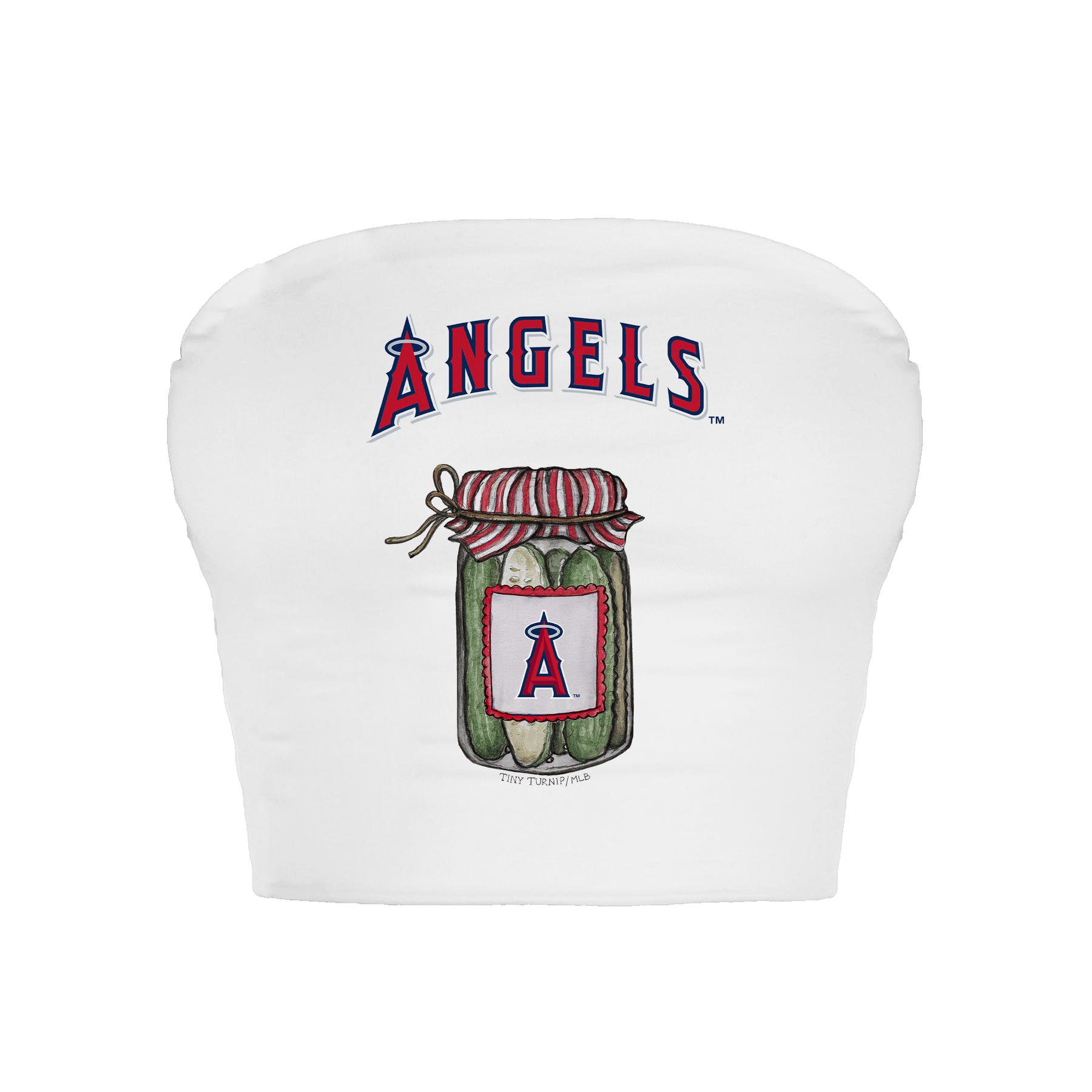 Los Angeles Angels Pickle Jar Crop Tube Top
