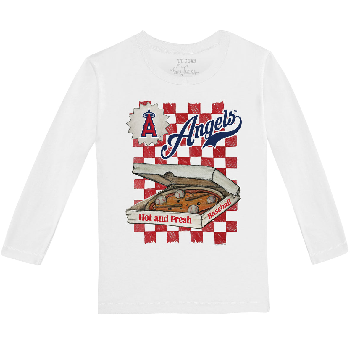 Los Angeles Angels Pizza Long-Sleeve Tee Shirt