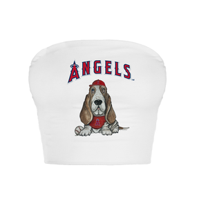 Los Angeles Angels Puddy Crop Tube Top