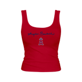 Los Angeles Angels Logo Script Emmy Tank