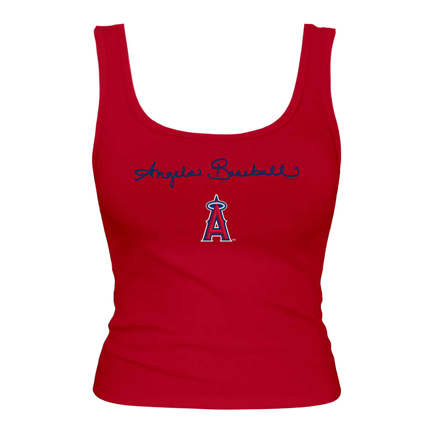 Los Angeles Angels Logo Script Emmy Tank