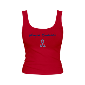 Los Angeles Angels Logo Script Emmy Tank