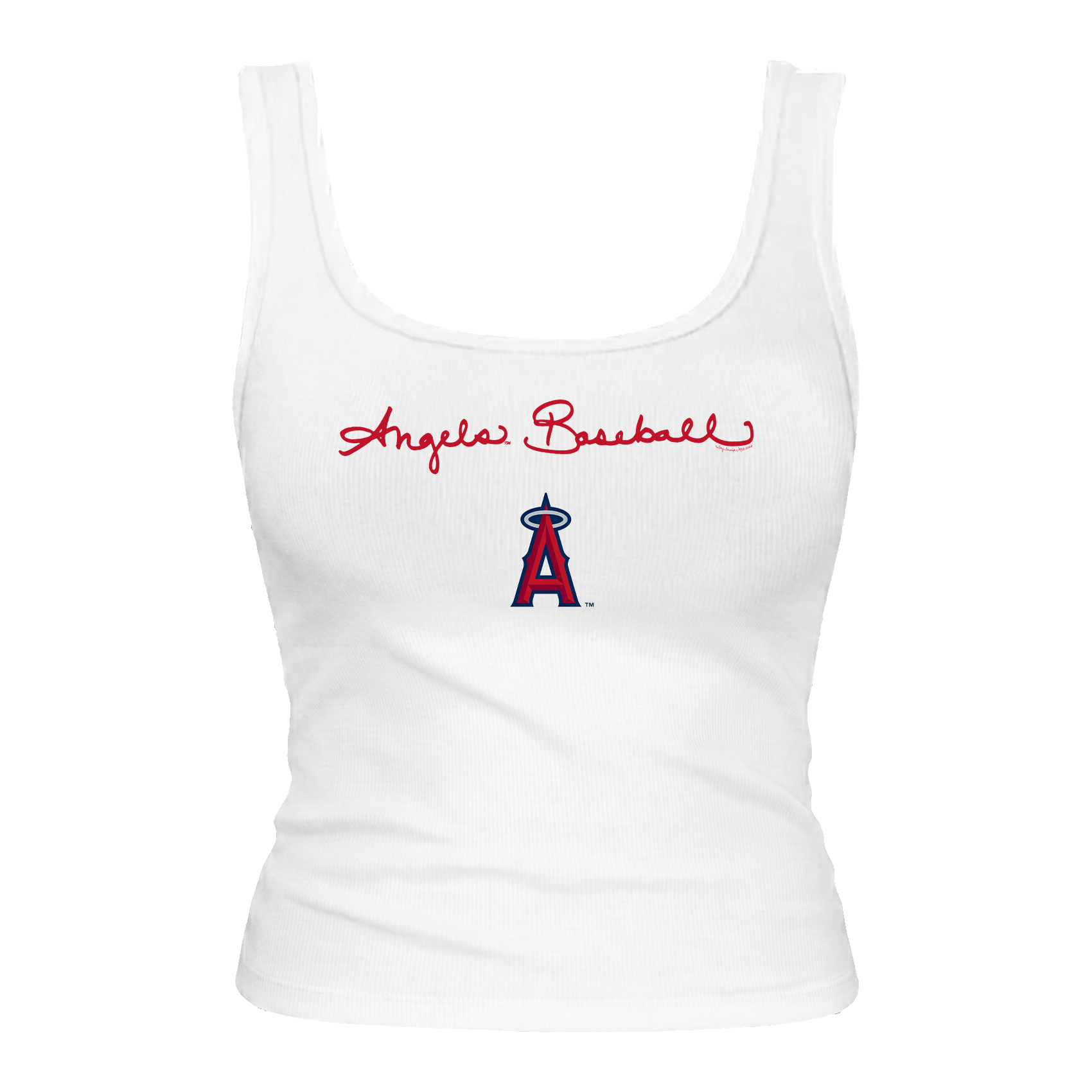 Los Angeles Angels Logo Script Emmy Tank