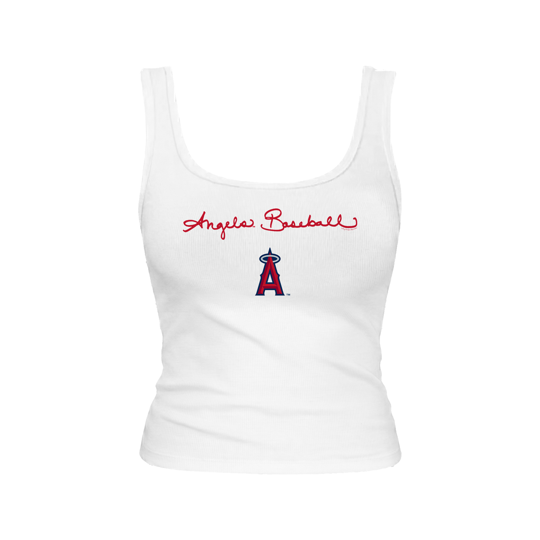 Los Angeles Angels Logo Script Emmy Tank