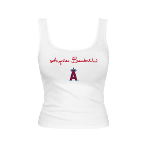 Los Angeles Angels Logo Script Emmy Tank