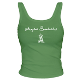 Los Angeles Angels Logo Script Ribbed Tank - Tiny Turnip