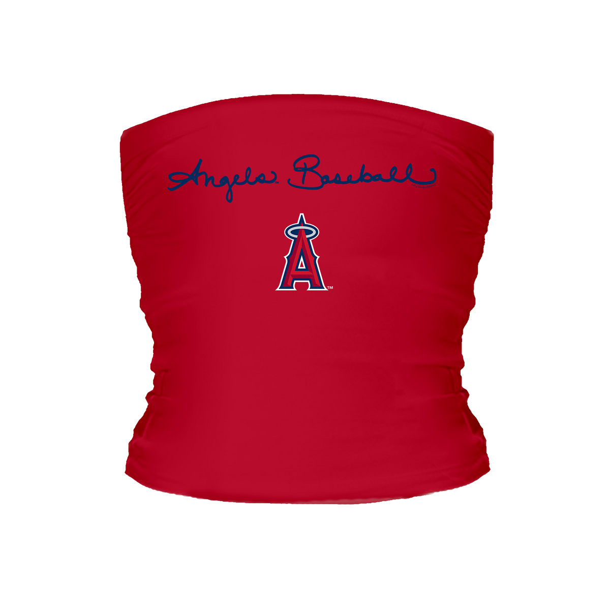 Los Angeles Angels Logo Script Tube Top - Tiny Turnip
