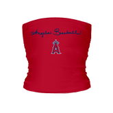 Los Angeles Angels Logo Script Tube Top - Tiny Turnip