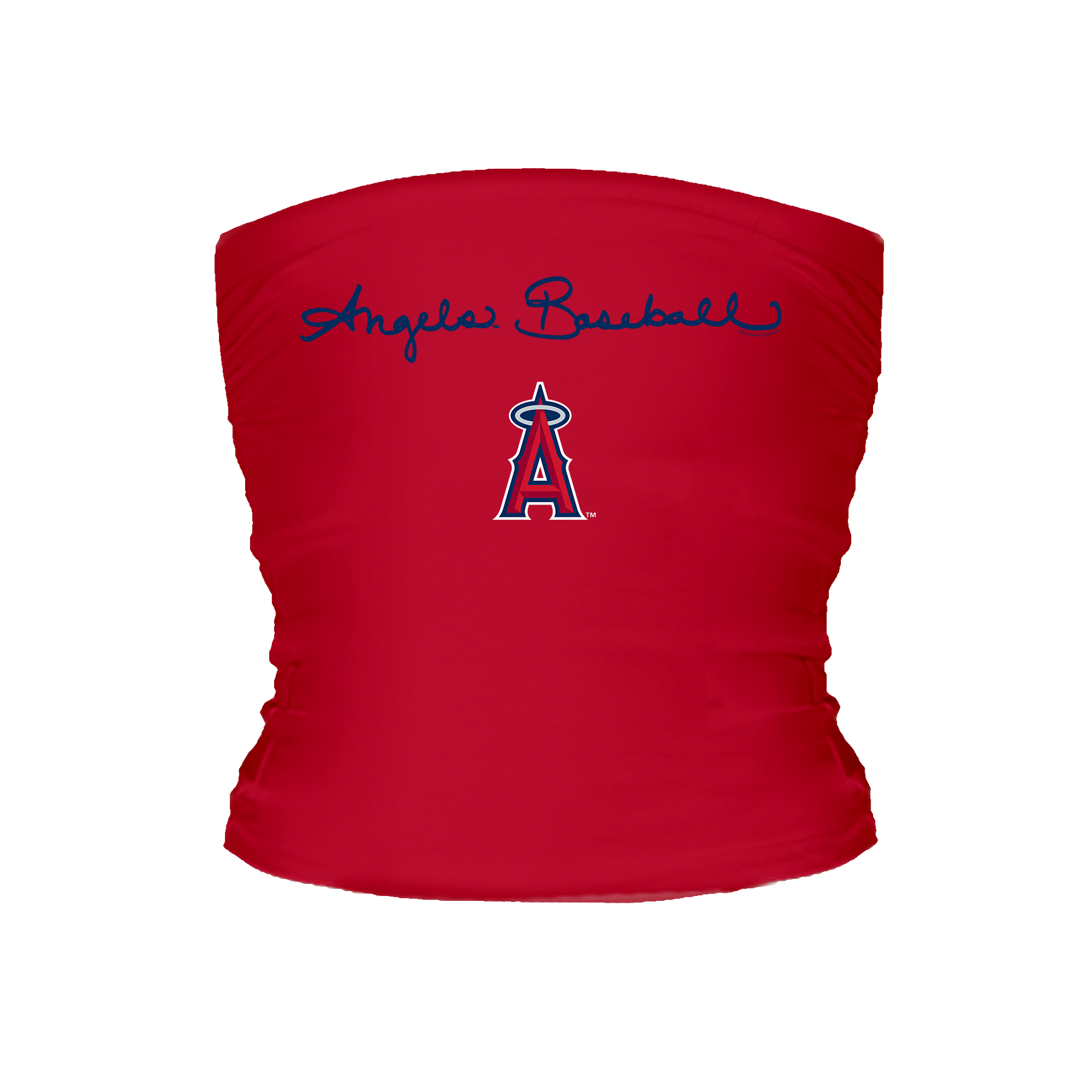 Los Angeles Angels Logo Script Tube Top - Tiny Turnip